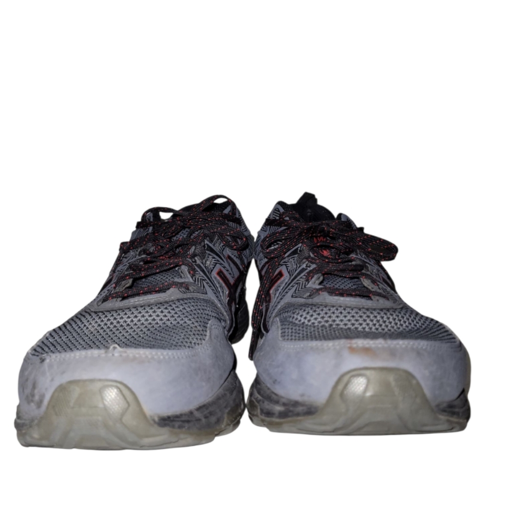 Asics GEL Venture 8 Trail Running shoes, Grey/Red/Black, 101B396, Men's sz 10.5 - Picture 5 of 14